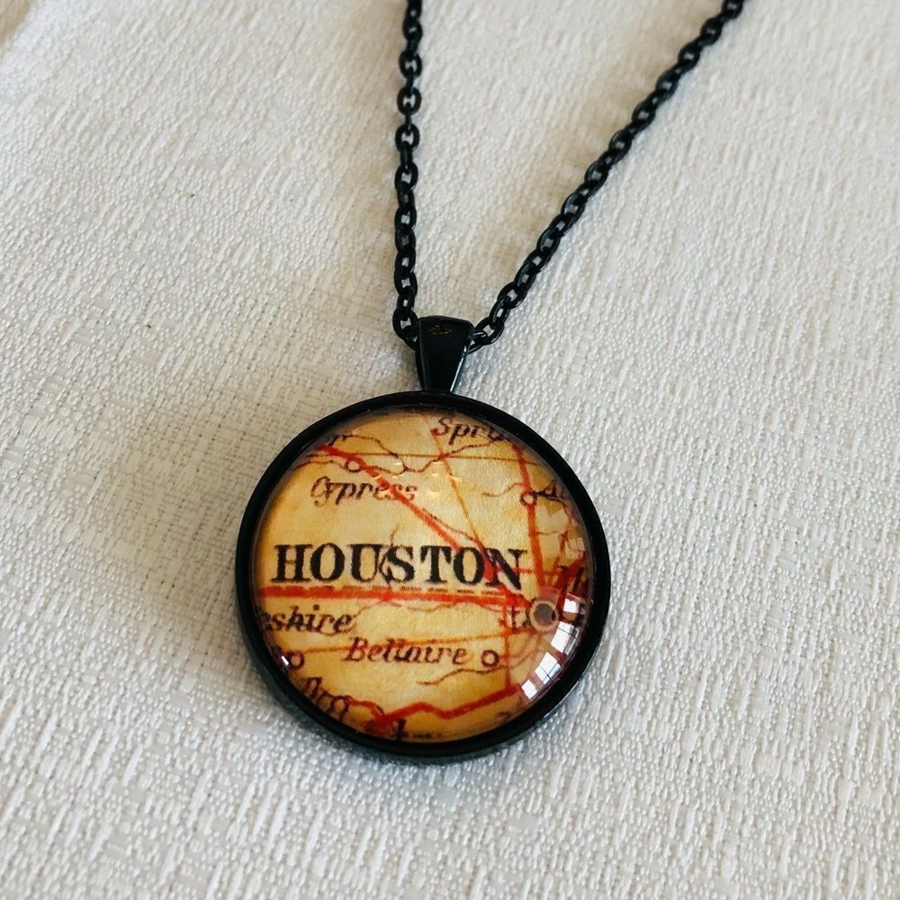 “Houston” Texas Pendant Chain Necklace